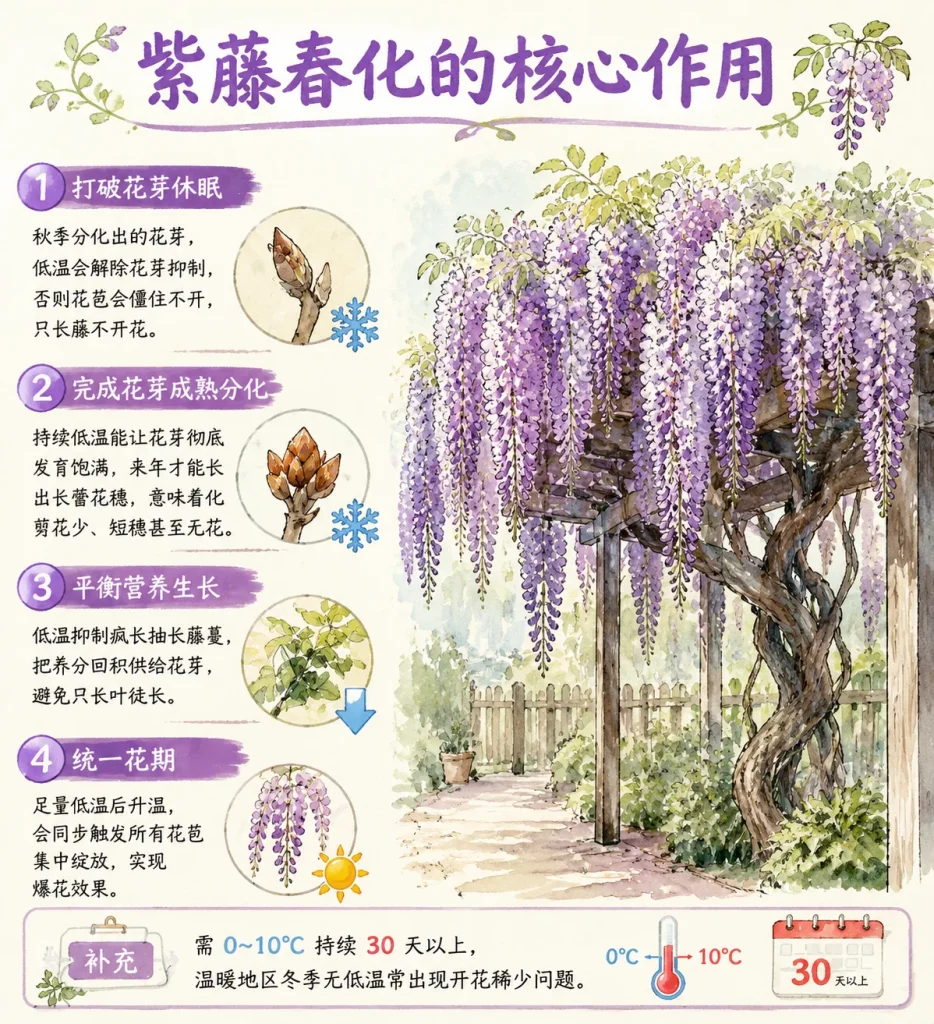 紫藤春化的核心作用(参考了解)-贰捌植场